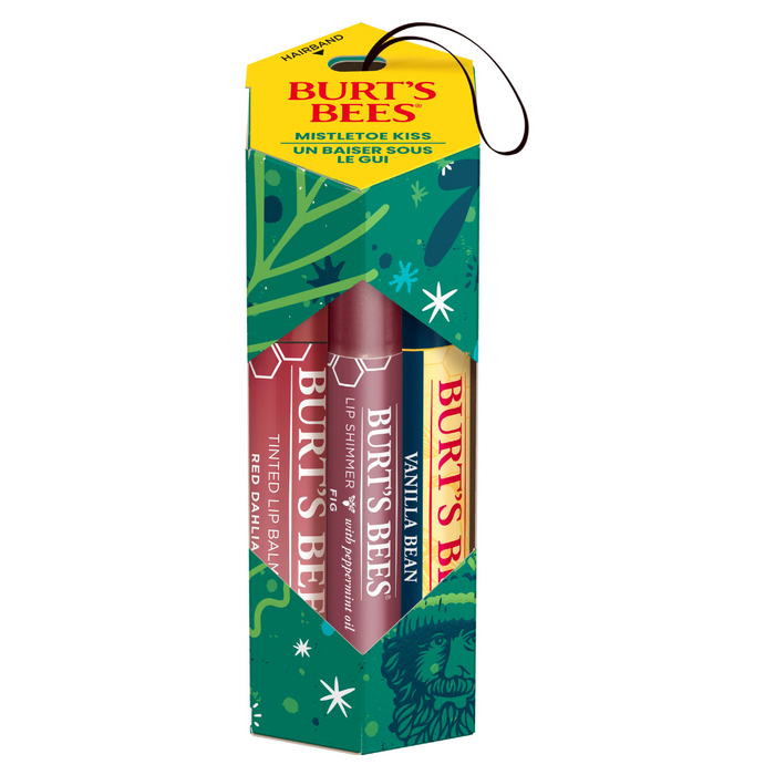 BURT'S BEES - 保濕潤唇系列套裝 (雲呢拿豆4.25g + 大麗花4.25g + 無花果2.6g ) **香港行貨**
