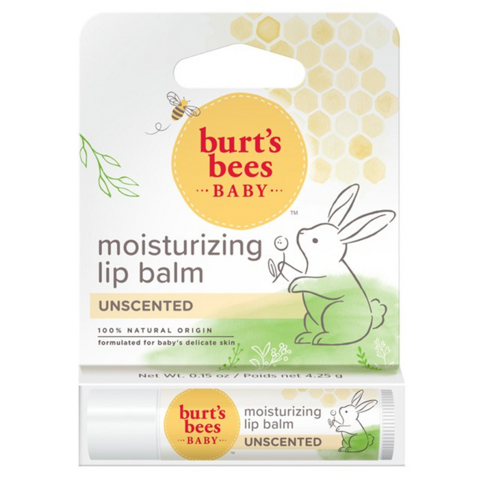 BURT'S BEES - 天然兒童保濕潤唇膏 (無香料) 4.25g 香港行貨