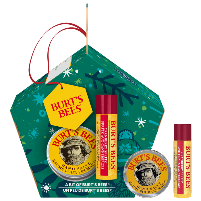 BURT'S BEES - 蔓越莓雪碧修護套裝 (蔓越莓雪碧潤唇膏4.25g + 護手霜8.5g) **香港行貨**