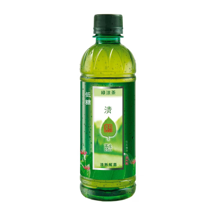 清熱酷 - 【原箱24支】綠涼茶 (低糖) 350ml x24支 **新舊包裝,隨機發貨** 此日期前最佳 1/4/2026