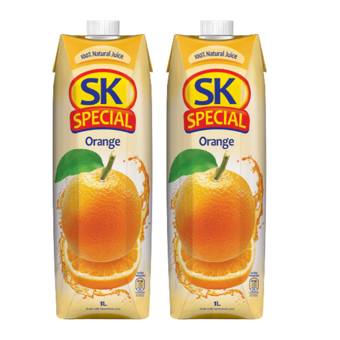 SK SPECIAL - 【2支裝】100% 天然橙汁 1L x2 **此日期前最佳10/7/2026**