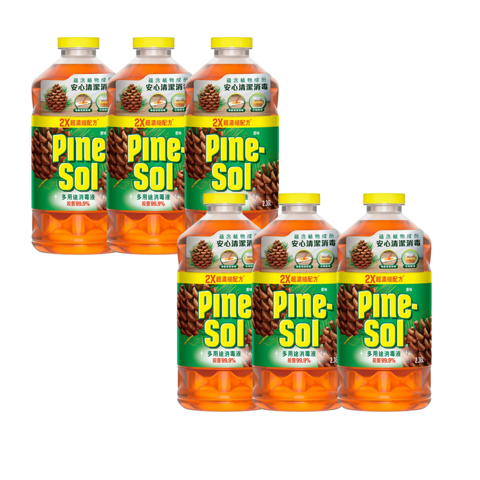 高樂氏 - 【原箱6支】Pine Sol 多用途清潔液 松木味 2.36公升 x6