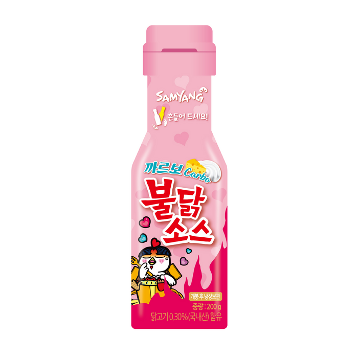 三養 - 辣雞卡邦尼味汁 (粉色) 200g **包裝可能有所不同** 到期日 16/01/2026