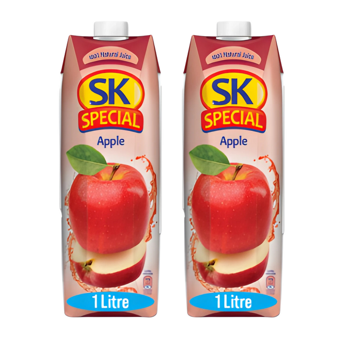 SK SPECIAL - 【2支裝】100% 天然蘋果汁 1L x2 **此日期前最佳10/7/2026**