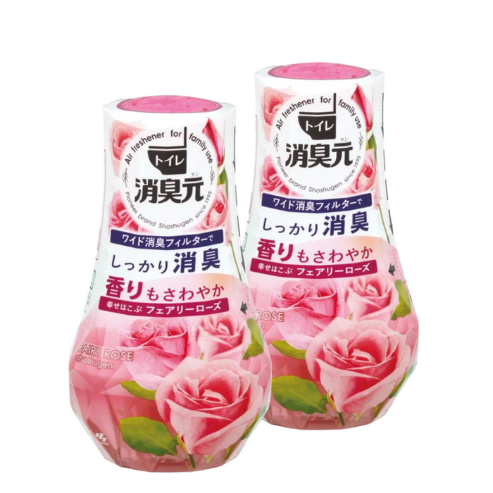 小林製藥 - 【2支裝】浴廁消臭元芳香劑 (幸福玫瑰香) 400ml x2 【平行進口】