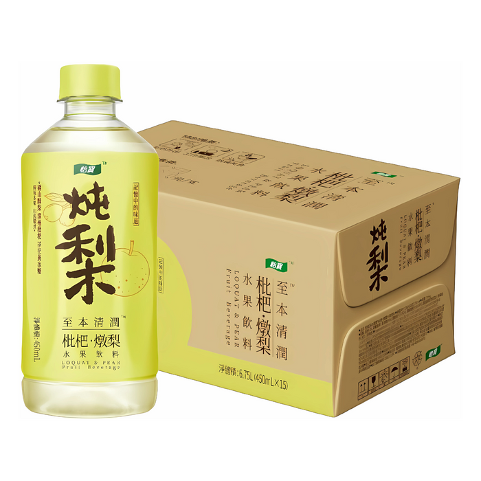 怡寶 - 至本清潤枇杷燉梨 450ml x15支 **新舊包裝,隨機發貨** 此日期前最佳20/7/2026