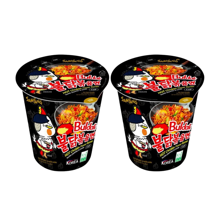 三養 - 【2杯裝】辣香雞撈麵(杯) 70g x2 **包裝可能有所不同** 到期日 05/11/2025或之後**