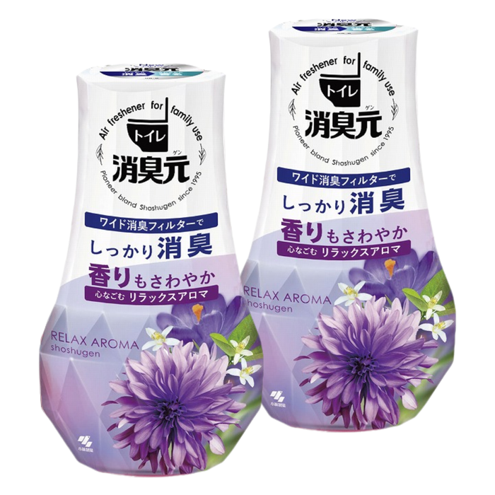 小林製藥 - 【2支裝】浴廁消臭元芳香劑 (舒適香薰) 400ml x2 【平行進口】