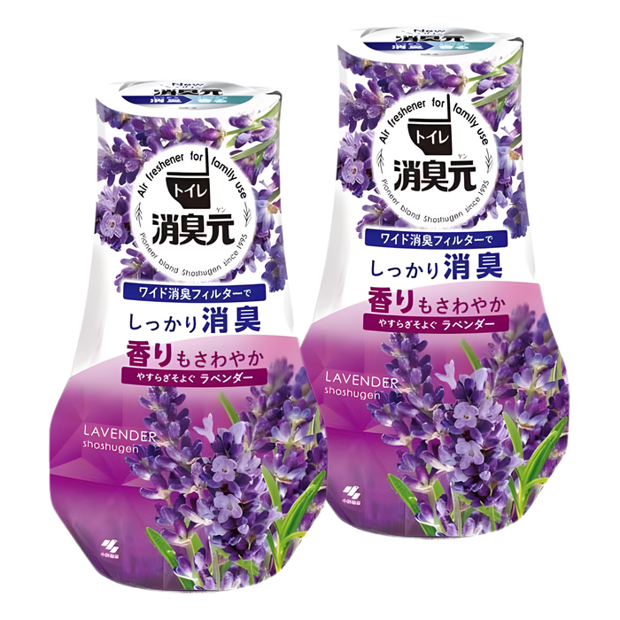小林製藥 - 【2支裝】浴廁消臭元芳香劑 (薰衣草香) 400ml x2 【平行進口】