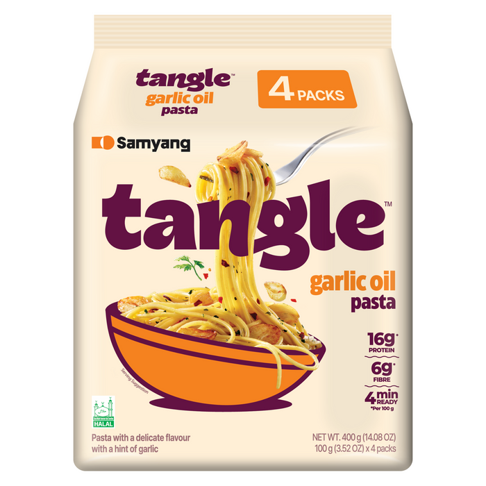 三養 - TANGLE 香蒜油意粉 100g (4包裝) **包裝可能有所不同** 到期日03/09/2026