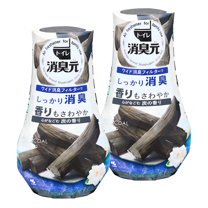 小林製藥 - 【2支裝】浴廁消臭元芳香劑 (木炭清香) 400ml x2 【平行進口】