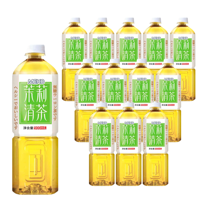 美果 - 【原箱12支】茉莉清茶(無糖)900ml x12支 **新舊包裝,隨機發貨** 此日期前最佳 5/8/2026