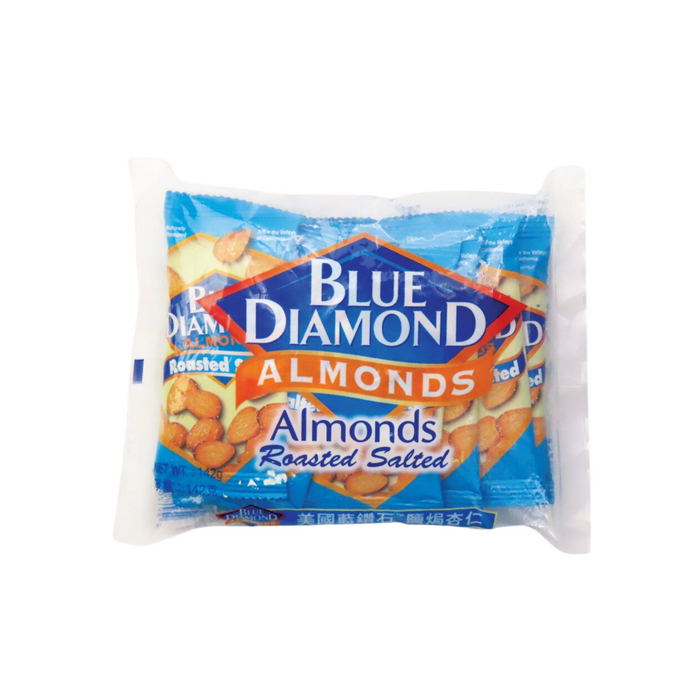BLUE DIAMOND - 【10小包】袋裝鹽焗杏仁 14.2g x10 **最佳食用日期 29/4/2026**