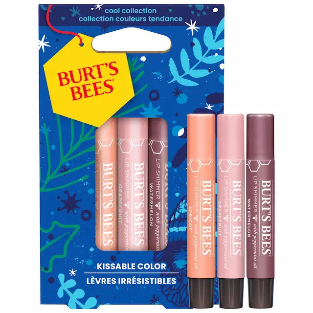 BURT'S BEES - 冷色系列潤唇套裝 (西瓜 + 柚子 + 杏桃) 2.55g x3支 **香港行貨**