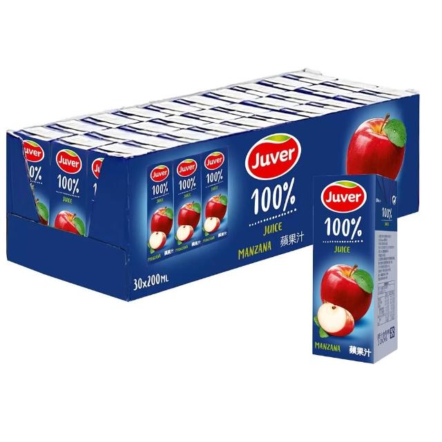 Juver - 100% Fruta 蘋果果汁 200ml x6包 **新舊包裝,隨機發貨** 此日期前最佳27/11/2025**