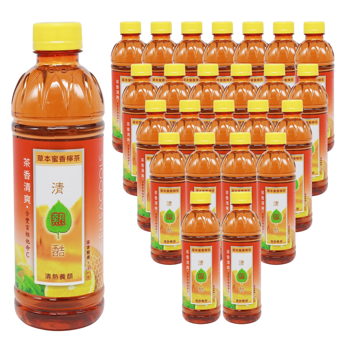 清熱酷 - 【原箱24支】草本蜜香檸茶 350ml x24支 **新舊包裝,隨機發貨** 此日期前最佳 8/5/2026