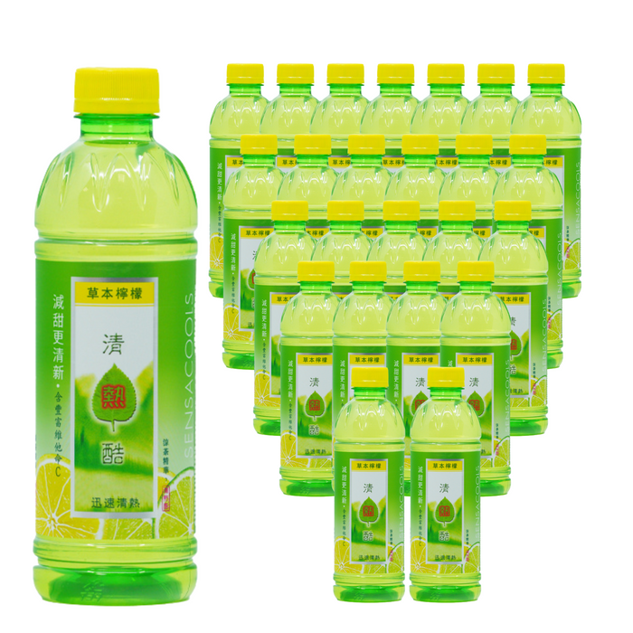 清熱酷 - 【原箱24支】草本檸檬 350ml x24支 **新舊包裝,隨機發貨** 此日期前最佳 5/5/2026