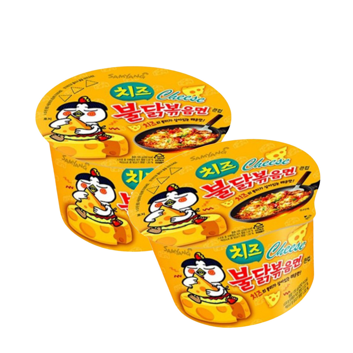 三養 - 【2碗裝】辣香鷄芝士撈麵 (碗裝) 105g x2 **包裝可能有所不同** 到期日 25/10/2025或之後**