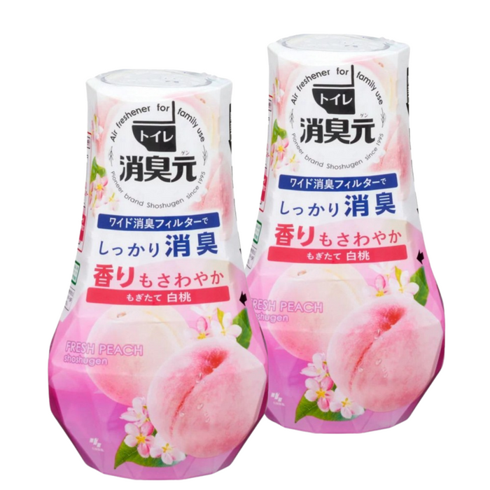 小林製藥 - 【2支裝】浴廁消臭元芳香劑 (新鮮白香桃) 400ml x2 【平行進口】