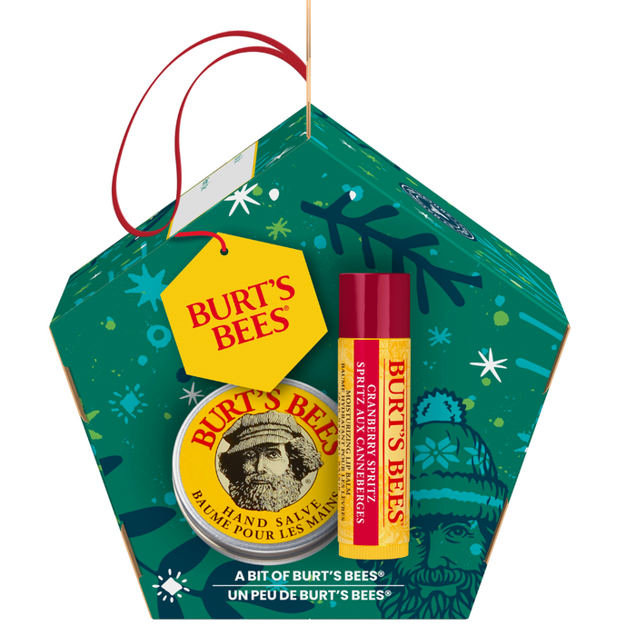 BURT'S BEES - 蔓越莓雪碧修護套裝 (蔓越莓雪碧潤唇膏4.25g + 護手霜8.5g) **香港行貨**