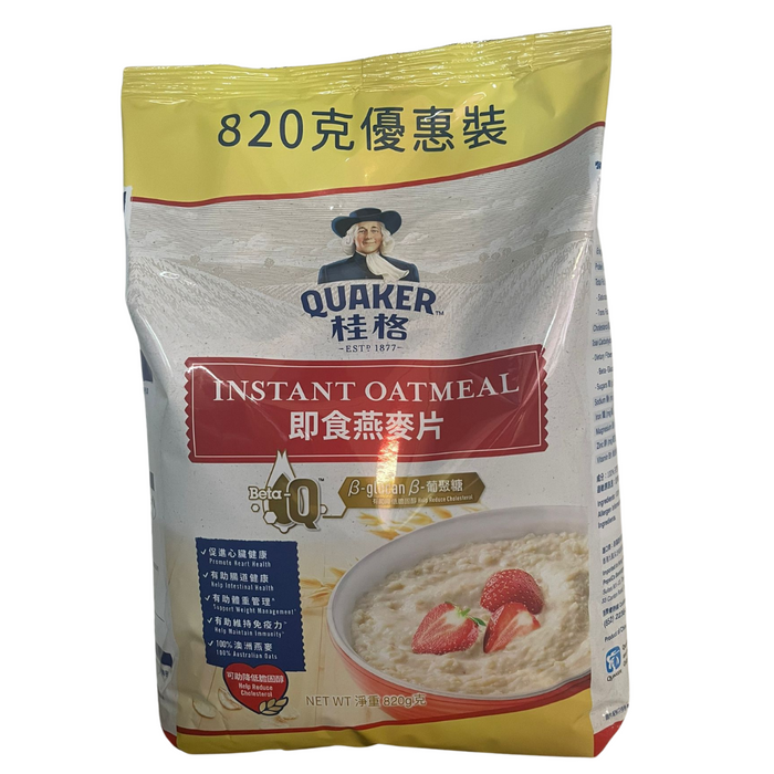 桂格 - 即食燕麥片袋裝 820克 (紅袋) **此日期前最佳 4/6/2026**