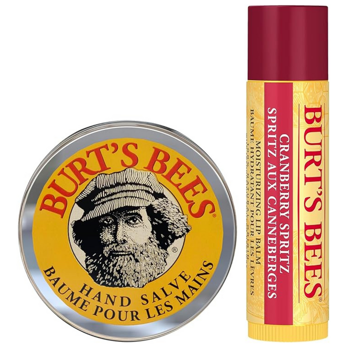 BURT'S BEES - 蔓越莓雪碧修護套裝 (蔓越莓雪碧潤唇膏4.25g + 護手霜8.5g) **香港行貨**