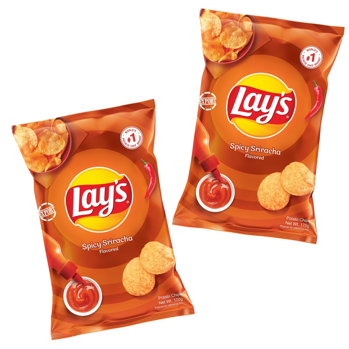 樂事 - 【2包裝】是拉差辣醬薯片 170g x2 **包裝可能有所不同**
