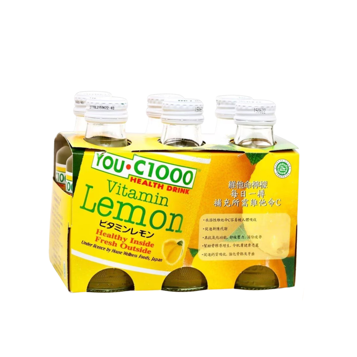 You C1000 - 【原箱30支】檸檬味維他命飲料 6x140ml x5pack **包裝可能有所不同**