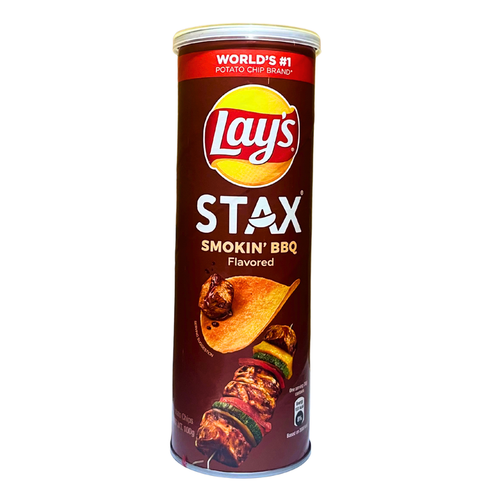樂事 - STAX 筒裝煙燻烤肉薯片 100克 **包裝可能有所不同**