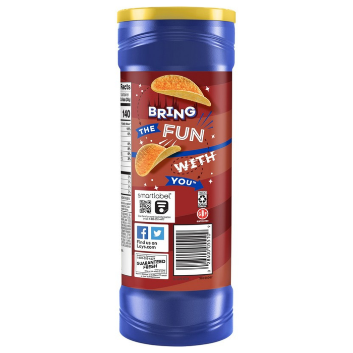 樂事 - STAX 筒裝燒烤味薯片 155.9克 啡色 **包裝可能有所不同**