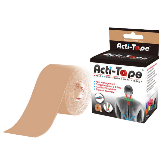 友營堂 - Acti-Tape 活力肌腱貼 (皮膚色) 5cm x5m **香港行貨** 有效期07/2027**