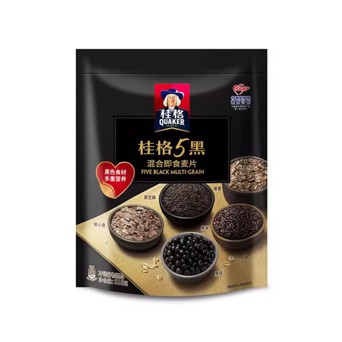 桂格 - 5黑混合即食麥片518克 (黑袋) **此日期前最佳 14/04/2026**