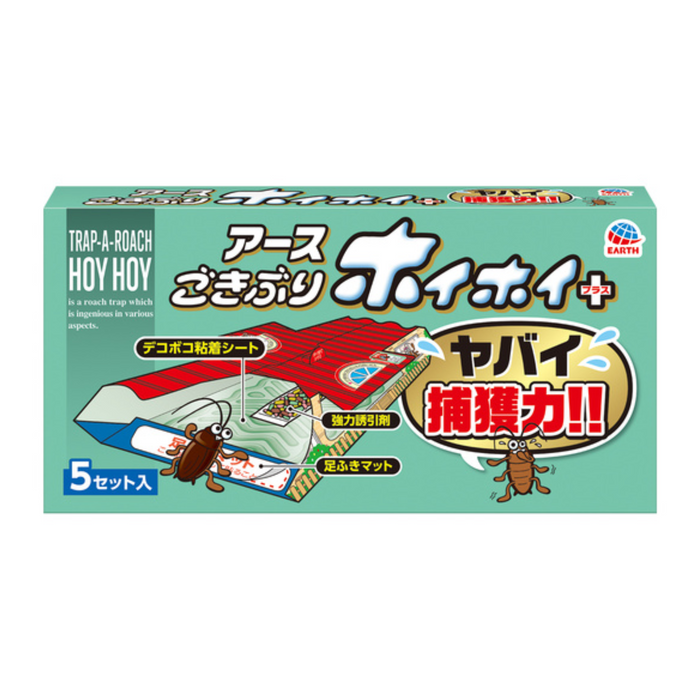 地球製藥 - 小強恢恢蟑螂屋 家用 強勁黏力 5套入 (綠色)【平行進口】**包装可能有所不同**