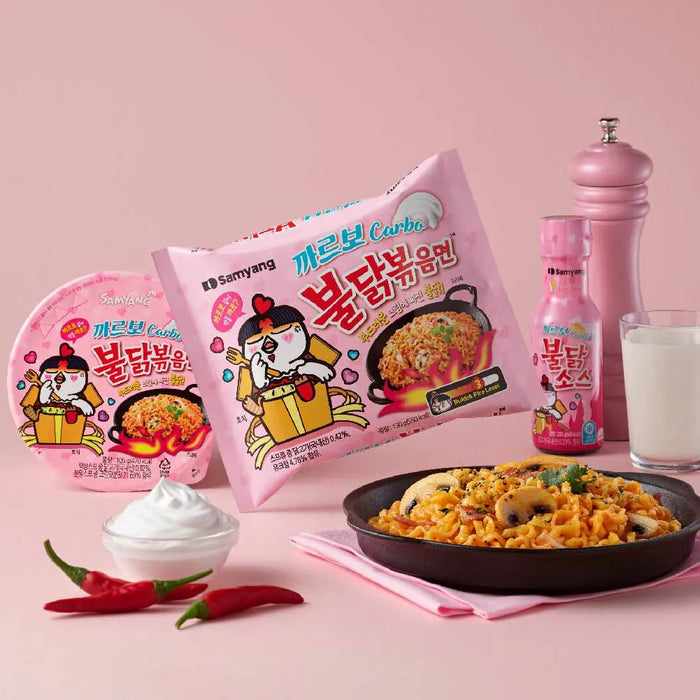 三養 - 【2碗裝】辣鷄卡邦尼撈麵 (碗) 105g x2 **包裝可能有所不同** 到期日 19/05/2026或之後
