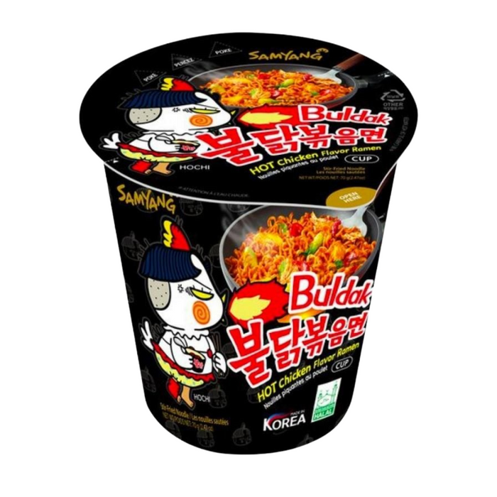 三養 - 【2杯裝】辣香雞撈麵(杯) 70g x2 **包裝可能有所不同** 到期日 05/11/2025或之後**