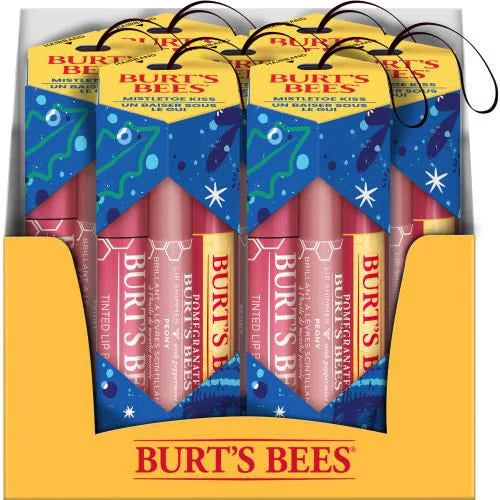 BURT'S BEES - 保濕潤唇系列套裝 (紅石榴4.25g + 牡丹花2.55g + 大紅花4.25g) **香港行貨**