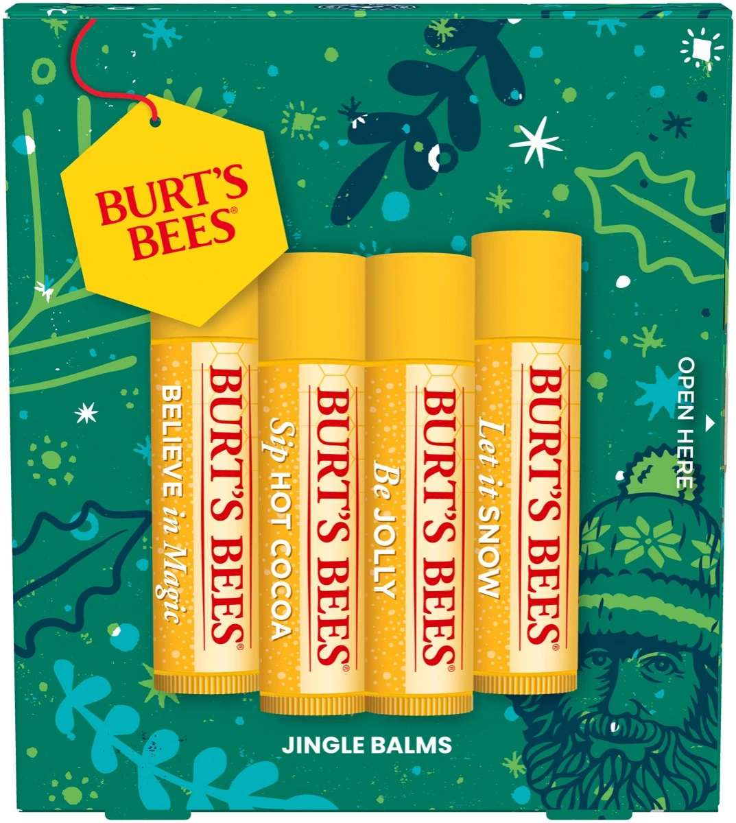 Burt's Bees Jingle Balms Lip Balm Holiday Gift Set 蜜蜡四重奏套装(蜜蜡润唇膏4支)