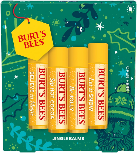 Burt's Bees Jingle Balms Lip Balm Holiday Gift Set 蜜蜡四重奏套装(蜜蜡润唇膏4支)