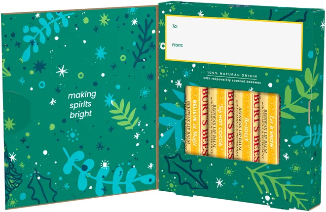 Burt's Bees Jingle Balms Lip Balm Holiday Gift Set 蜜蜡四重奏套装(蜜蜡润唇膏4支)