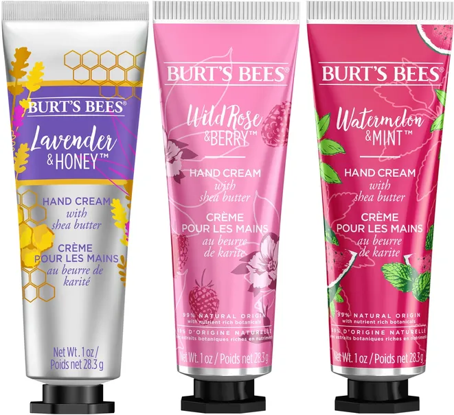 BURT'S BEES - 節日三重奏乳木果潤手霜 (薰衣草蜂蜜、西瓜薄荷、野玫瑰漿果) 28.3g x3支 **香港行貨**