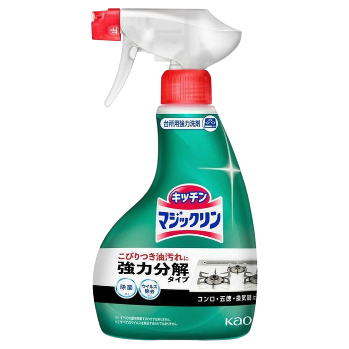 花王 - 萬潔靈廚房去油污噴霧 (除菌) 400ml 綠色【平行進口】**包裝可能有所不同**