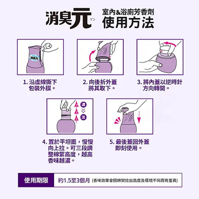 小林製藥 - 【2支裝】浴廁消臭元芳香劑 (清爽檸檬香) 400ml x2 【平行進口】