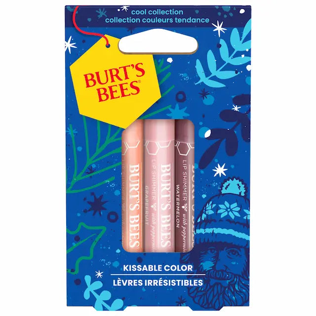 BURT'S BEES - 冷色系列潤唇套裝 (西瓜 + 柚子 + 杏桃) 2.55g x3支 **香港行貨**