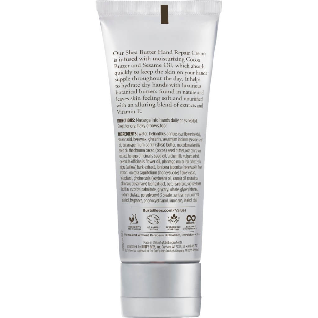 Burt's Bees Hand Repair Cream Shea Butter 经典乳木果润手霜