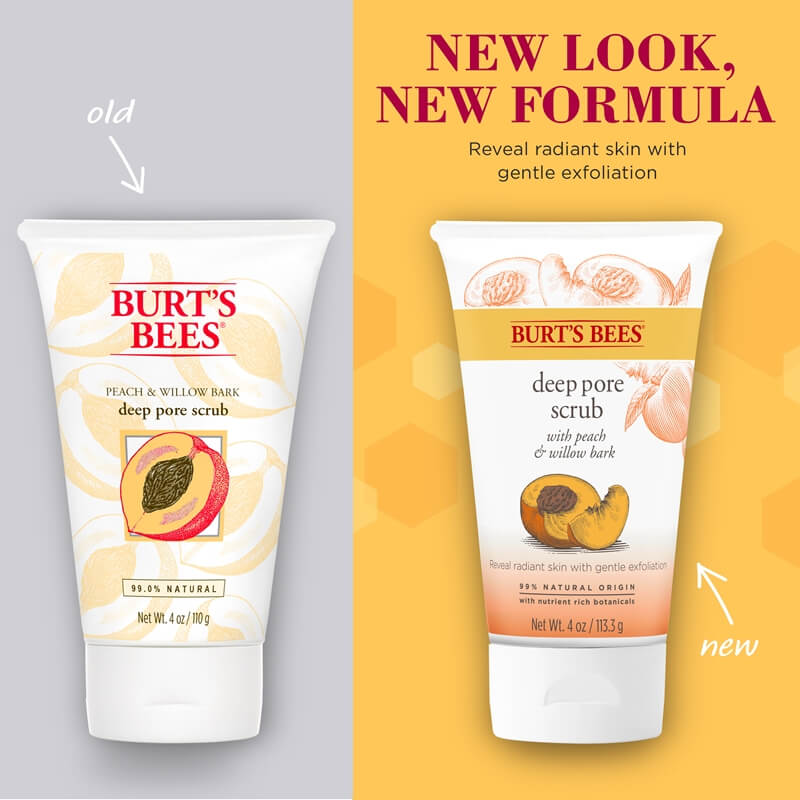 Burt's Bees Peach &amp; Willowbark Pore Scrub 香桃柳树皮磨砂膏