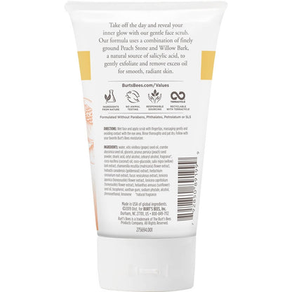 Burt's Bees Peach &amp; Willowbark Pore Scrub 香桃柳树皮磨砂膏