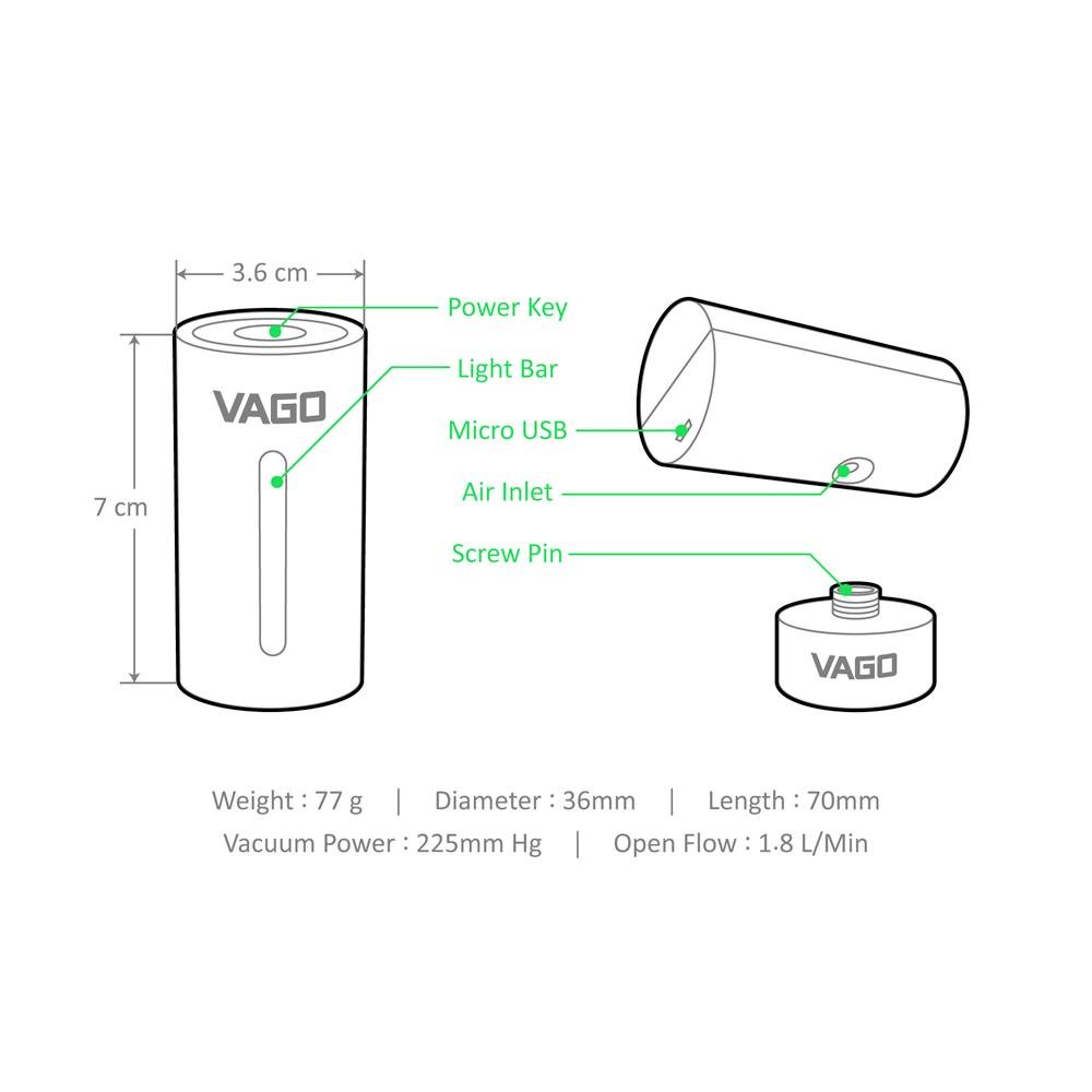 Vago - 收纳压缩抽真空器White