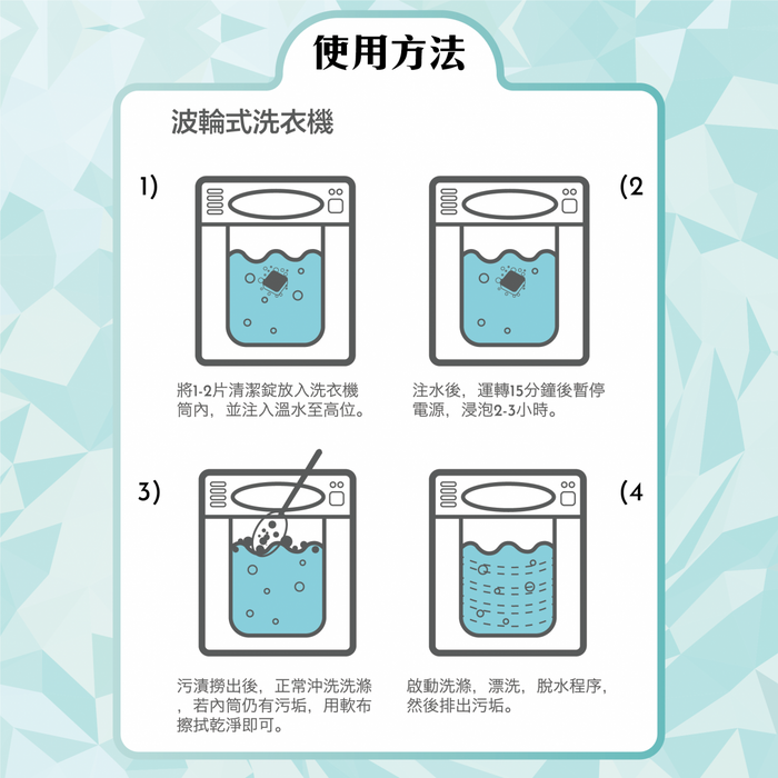 ACC+ wash 洗衣机槽清洁锭清洁剂12粒装