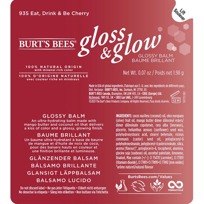 Burt's Bees 透亮润唇膏- 亲和樱桃Eat, Drink, and Be Cherry 1.98g
