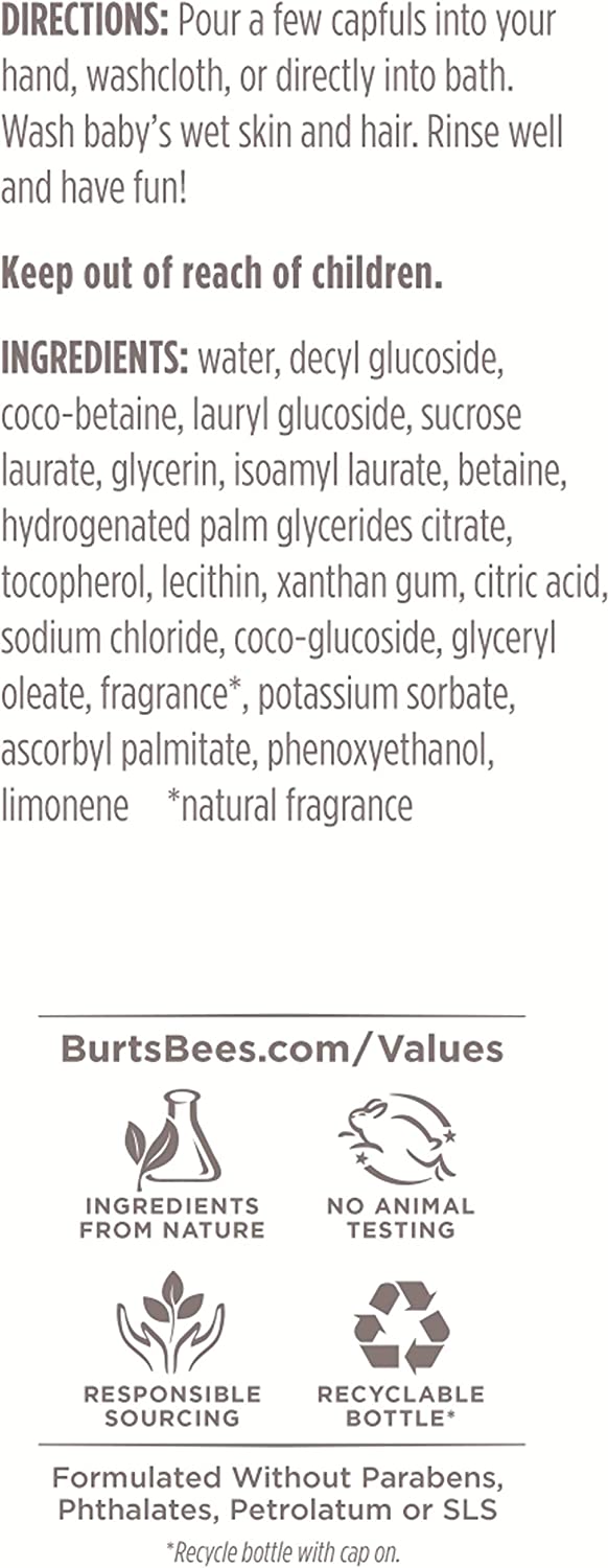 Burt's Bees 宝宝天然2合1沐浴洗发露－经典配方354.8ml